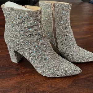 Betsy Johnson Cady Rhinestone Booties